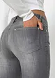 Jeans a zampa, vita media, bonprix