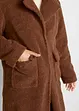 Cappotto effetto peluche con tasche, bonprix