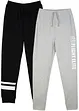 Pantaloni tuta in misto cotone morbido (pacco da 2), bonprix
