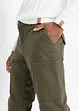 Pantaloni termici elasticizzati regular fit con tasche cargo, dritti, bpc bonprix collection