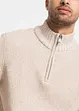 Maglione con collo e cerniera in cotone, bpc bonprix collection