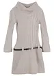 Abito in maglia con cintura (set 2 pezzi), bonprix