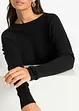 Maglione lungo in misto viscosa, bonprix