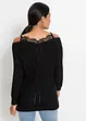 Maglione traforato con pizzo, BODYFLIRT