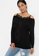 Maglione traforato con pizzo, BODYFLIRT