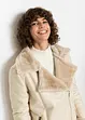 Giacca shearling lunga con pelliccia sintetica, bonprix