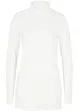 Maglia lunga elasticizzata soffice in cotone con collo alto e spacchi ai lati, bpc bonprix collection