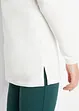Maglia lunga elasticizzata soffice in cotone con collo alto e spacchi ai lati, bpc bonprix collection