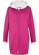 Felpa con zip e pile teddy, bonprix