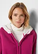 Felpa con zip e pile teddy, bonprix