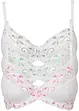 Reggiseno con ferretto (pacco da 3) con poliammide riciclata, bonprix