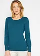 Maglione basic in maglia fine con cotone riciclato, bonprix