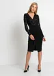 Abito in jersey con paillettes e drappeggio, bonprix