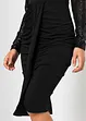 Abito in jersey con paillettes e drappeggio, bonprix