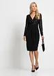 Abito in jersey con paillettes e drappeggio, bonprix