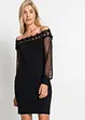 Abito con spalle scoperte e maniche in mesh, BODYFLIRT boutique