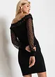 Abito con spalle scoperte e maniche in mesh, BODYFLIRT boutique
