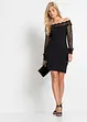 Abito con spalle scoperte e maniche in mesh, BODYFLIRT boutique