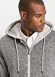 Giacca in pile lavorato a maglia con fodera teddy, bonprix