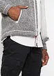 Giacca in pile lavorato a maglia con fodera teddy, bonprix