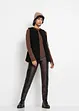 Pantaloni in similpelle color block, RAINBOW