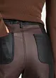 Pantaloni in similpelle color block, RAINBOW
