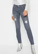 Jeans skinny con stelle, bonprix