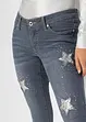 Jeans skinny con stelle, bonprix