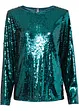 Blusa in paillettes, bonprix