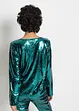 Blusa in paillettes, bonprix