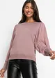 Maglione con maniche plissettate, bonprix