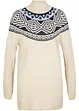 Maglione norvegese con spacchi ai lati, bonprix