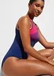 Costume intero sportivo ad asciugatura rapida con inserti a contrasto, bonprix