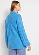 Maglione oversize con lavorazione a trecce, bonprix