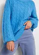 Maglione oversize con lavorazione a trecce, bonprix