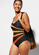 Costume intero con inserti e effetto modellante forte, bonprix