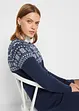 Abito in maglia jacquard, bpc bonprix collection