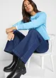 Jeans elasticizzati wide leg, vita media, John Baner JEANSWEAR