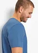 Maglia serafino a maniche corte con taglio comfort in cotone biologico, bonprix