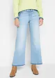 Jeans wide leg cropped, vita media, John Baner JEANSWEAR