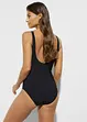 Costume intero con scollatura a V e effetto modellante leggero, bonprix