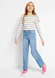 Jeans wide leg, vita media, bonprix