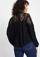 Blusa con pizzo, bonprix