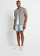 Camicia a maniche corte in look lavato, bonprix
