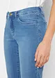 Jeans cropped straight, a vita media, bonprix