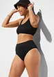 Bikini a bustier a costine (set 2 pezzi), bonprix