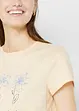 T-shirt basic con stampa (pacco da 2), bonprix