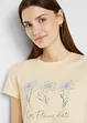 T-shirt basic con stampa (pacco da 2), bonprix