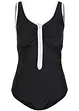 Costume intero con cerniera e effetto modellante leggero, bonprix