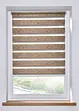 Tenda a rullo doppia effetto legno senza catenella, bpc living bonprix collection